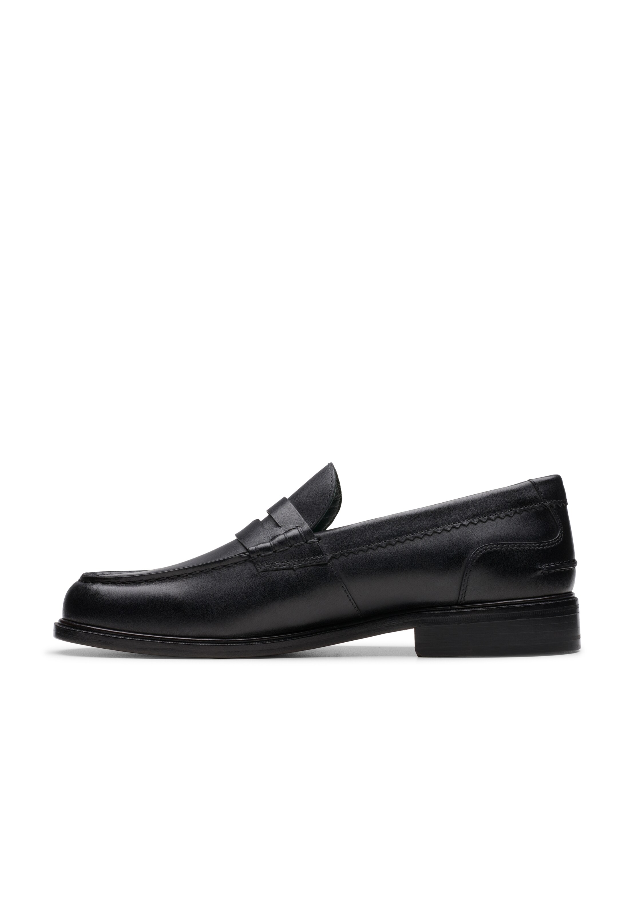 CLARKS Slip-ons 'CraftJames' in Black: front