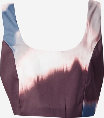 Trendyol Top in Smoke blue / Aubergine / Powder, Item view