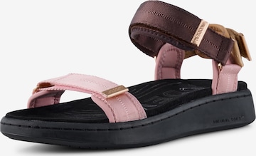 WODEN Sandals 'Line' in Pink: front