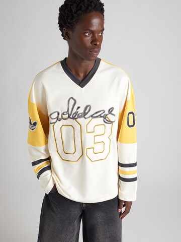 ADIDAS ORIGINALS T-shirt 'HOCKY' i gul: framsida