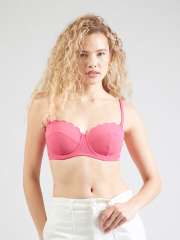 Hunkemöller T-shirt Bikini top in Pink: front
