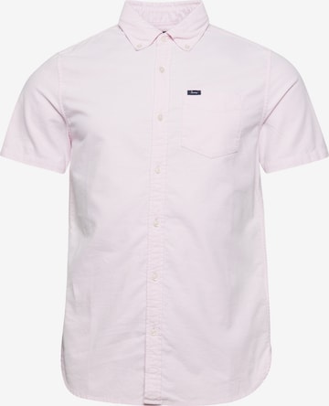 Superdry Button Up Shirt in Pink: front