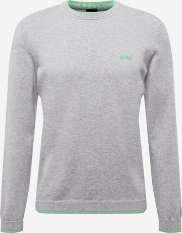 BOSS Green Sweater 'Ritom' in Grey: front