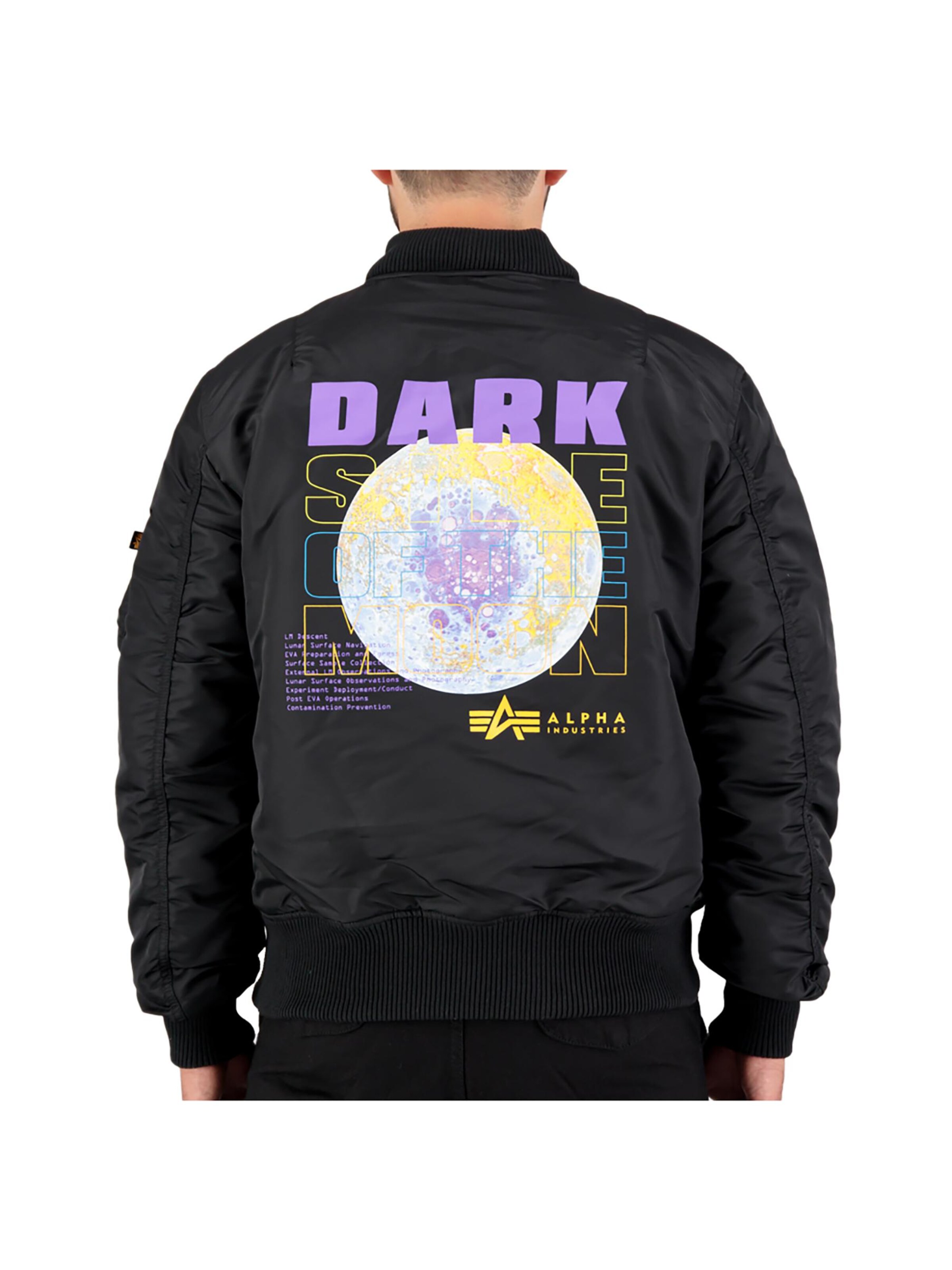 ALPHA INDUSTRIES Between-Season Jacket 'MA-1 VF Dark Side' in Black