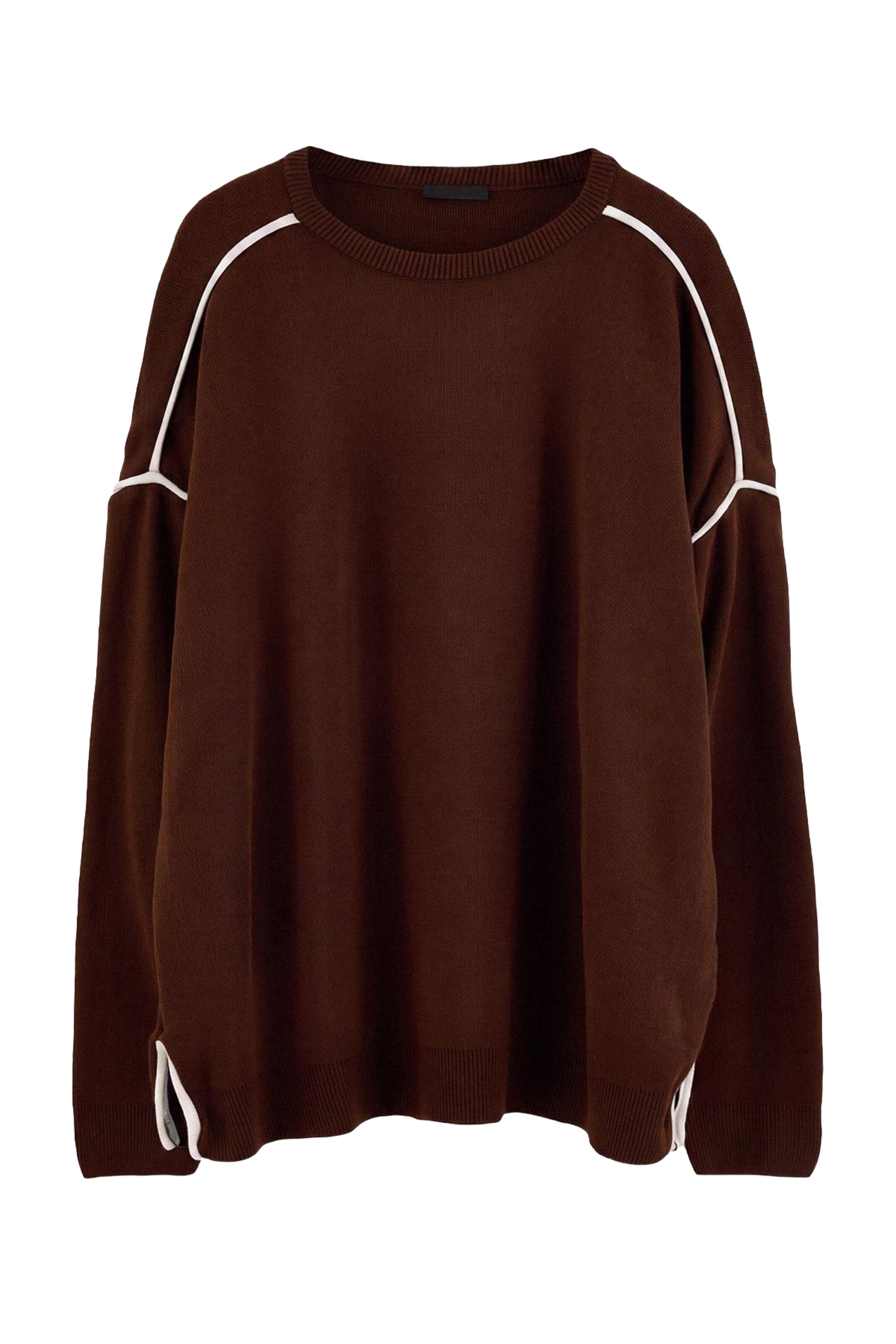 Pull-over Trendyol Curve en marron : devant