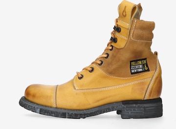 YELLOW CAB Lace-Up Boots 'UTAH 34-D' in Yellow: front