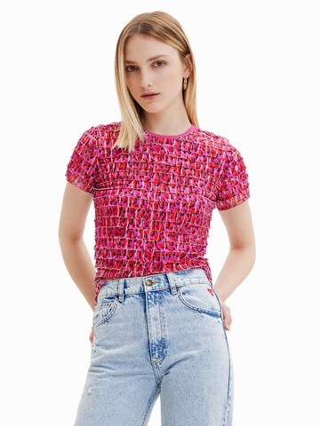Desigual T-Shirt in Pink: Vorderseite