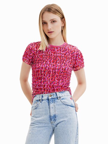 Desigual - Camisa em rosa: frente