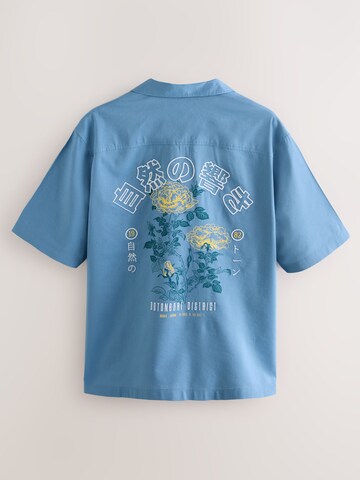 Next Comfort fit Button Up Shirt in Blue