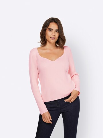 Pullover di heine in rosa: frontale