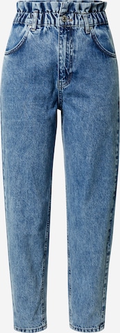 Gina Tricot Tapered Jeans in Blue: front