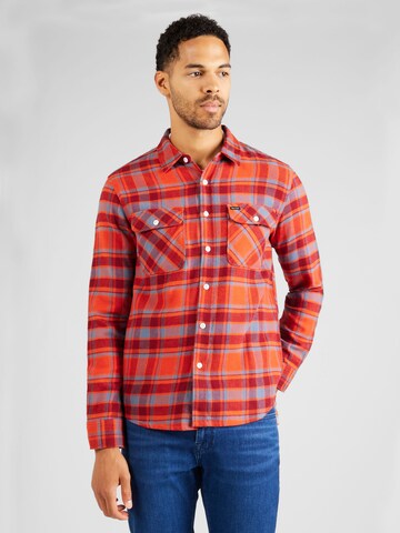 Brixton Regular fit Button Up Shirt 'BOWERY' in Red: front