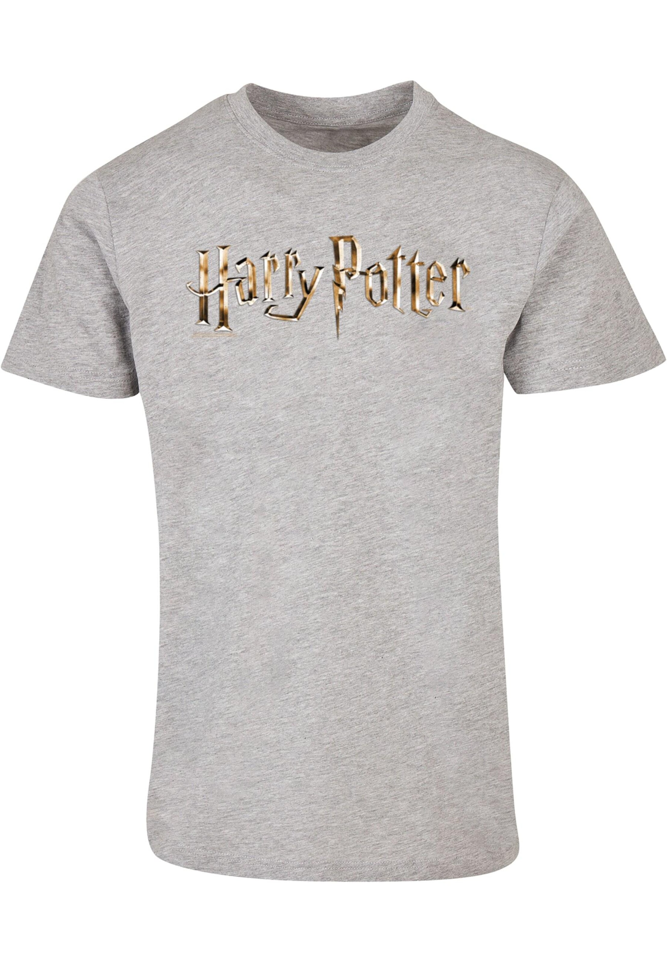ABSOLUTE CULT Shirt 'Harry Potter' in Grijs: voorkant