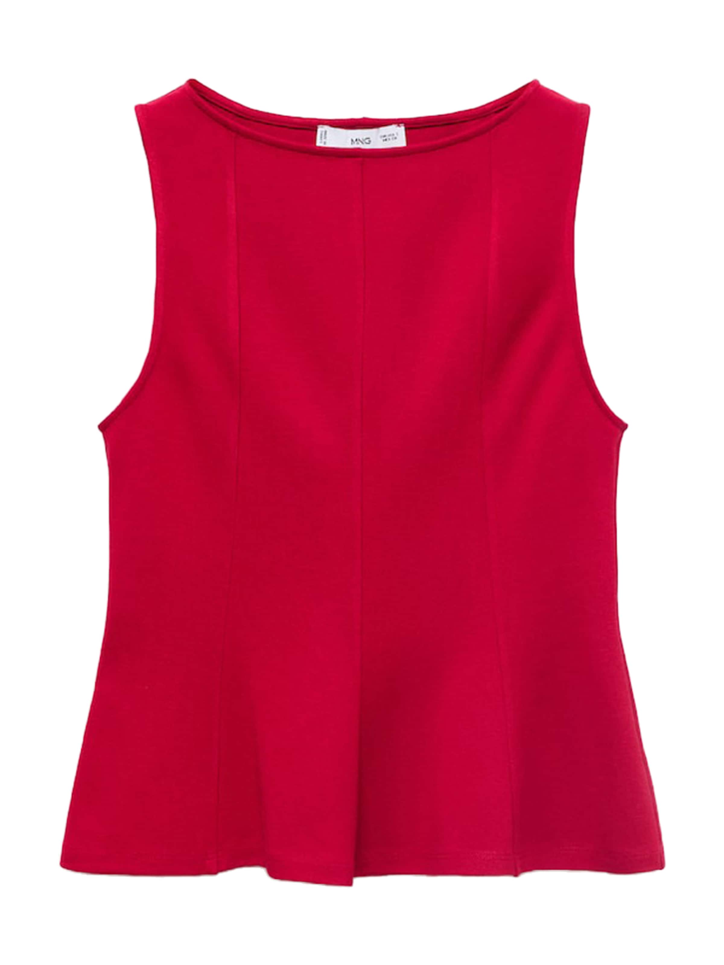 MANGO Top 'COQUI' | rdeča barva: sprednja stran