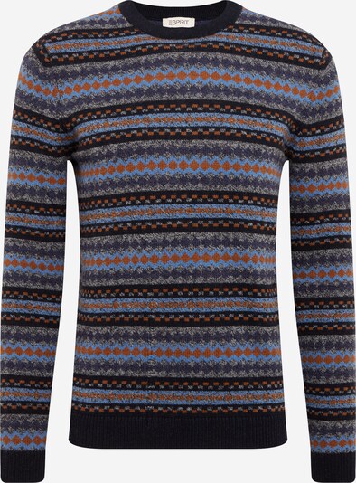 ESPRIT Trui in de kleur Navy / Royal blue/koningsblauw / Roestbruin / Grijs gemêleerd, Productweergave