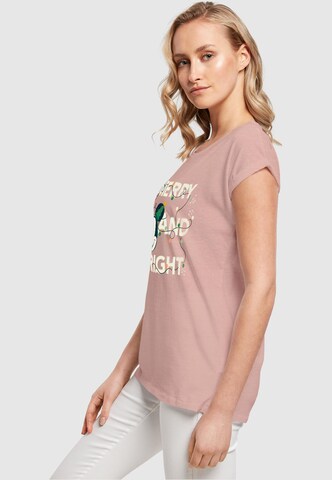 T-shirt 'Mickey Mouse - Merry And Bright' ABSOLUTE CULT en rose