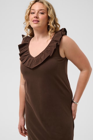 KAFFE CURVE Kleid in Braun