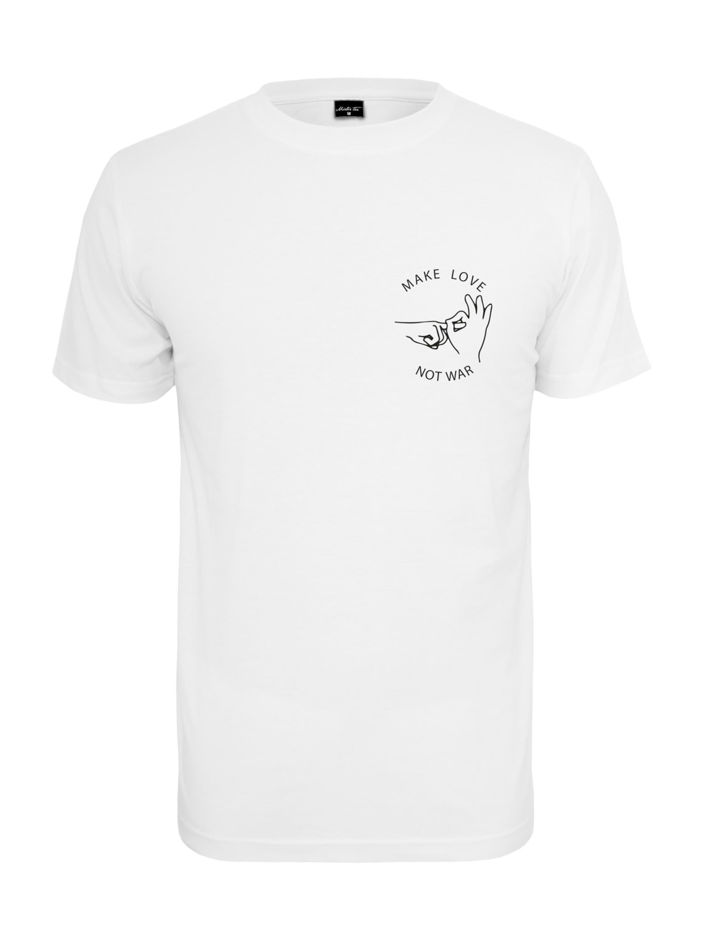 Mister Tee Shirt 'Make Love Tee' in White: front