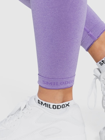 Smilodox Skinny Workout Pants 'Amaze Pro' in Purple