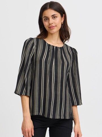 Fransa - Blusa ' Frariana BL 3 ' en negro: frente