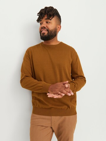 Jack & Jones Plus Pullover in Braun
