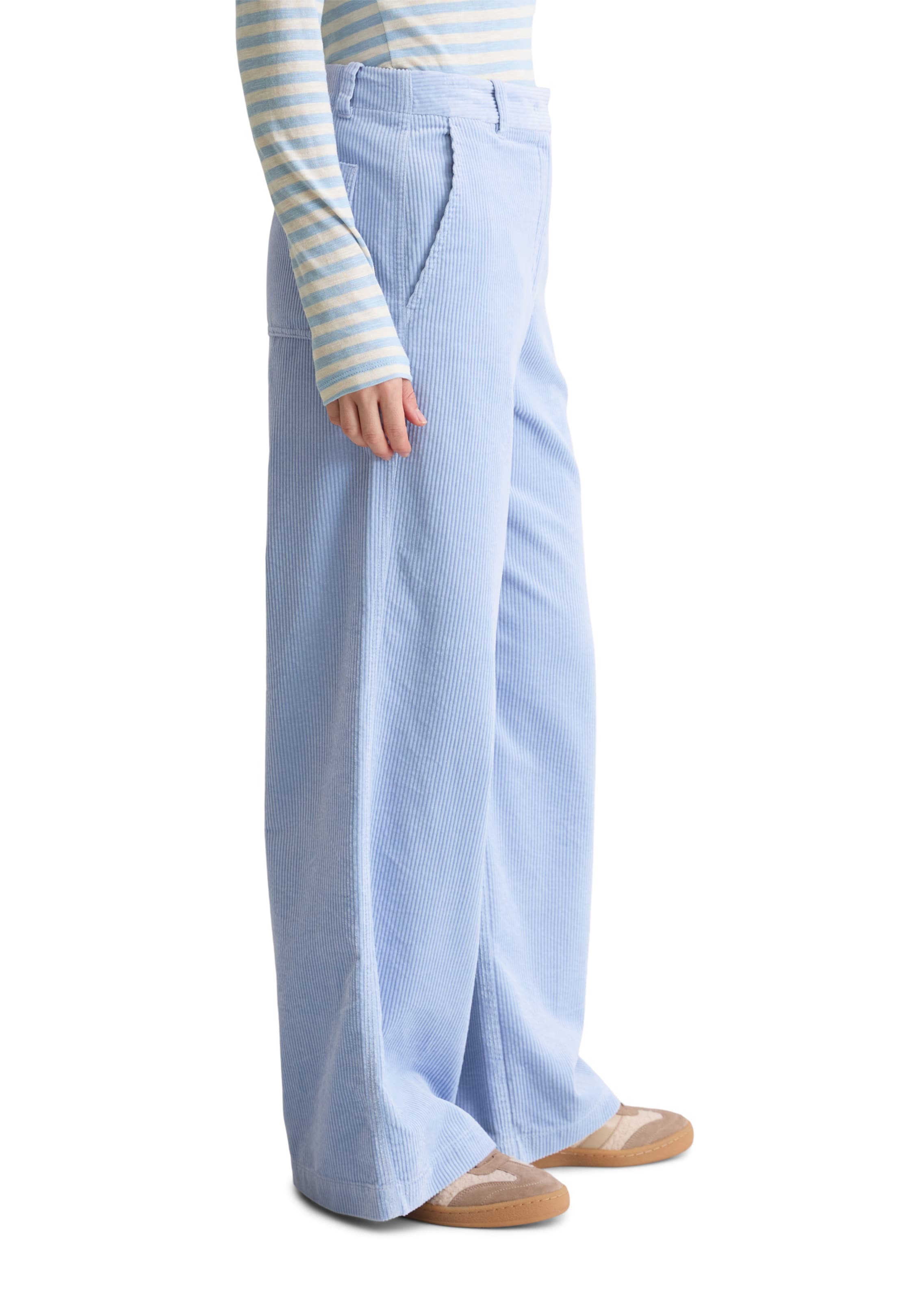 Marc O'Polo Wide leg Trousers in Blue