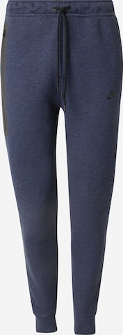 Nike SportswearSportske hlače 'TECH FLEECE' - plava boja: prednji dio
