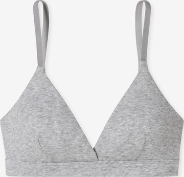 Triangle Soutien-gorge ' Pure Rib ' SCHIESSER en gris : devant