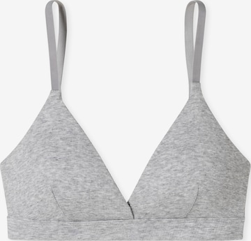 SCHIESSER Bra ' Pure Rib ' in Grey: front