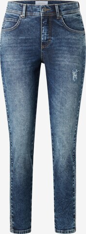 Angels Slimfit 5-Pocket Jeans Jeans Ornella Diamond mit Strass in Blau: predná strana