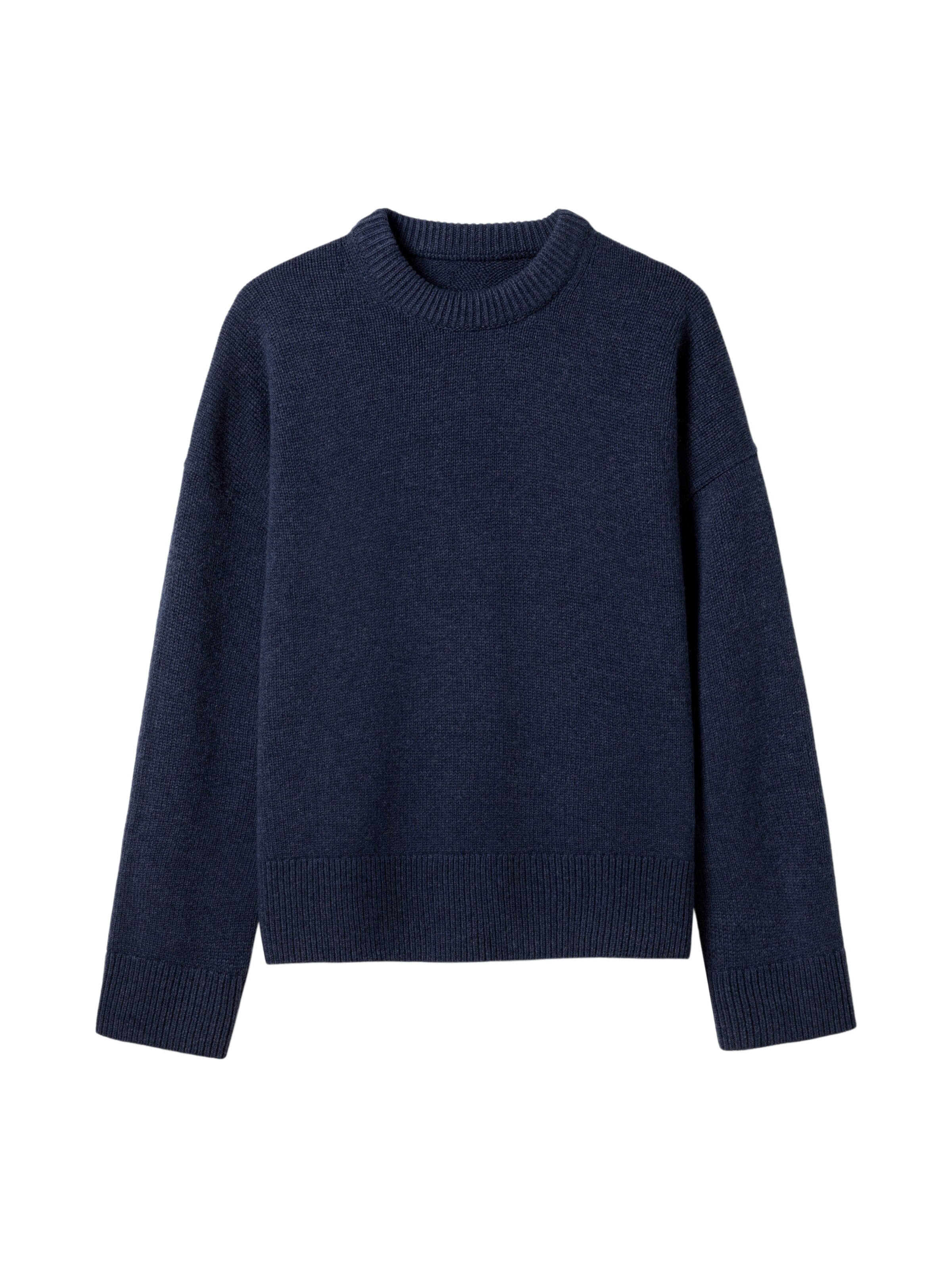 Lilysilk Pullover 'Wolle und Kaschmir Oversize Pullover mit Rundhalsausschnitt'‌‌‌‌‌ in Blau: Vorderseite
