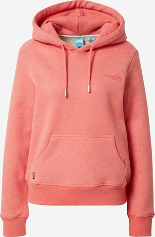 Superdry Sweatshirt 'Essential' in Orange: front