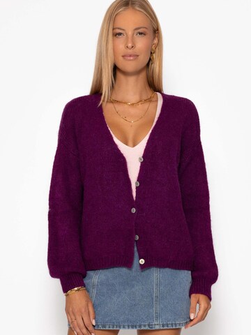 SASSYCLASSY Oversized Cardigan in Purple