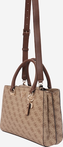 GUESS Handbag 'NOELLE' in Brown: front