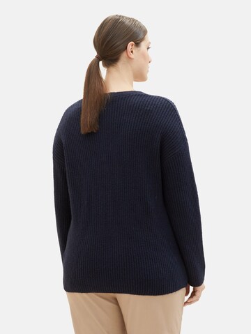 Tom Tailor Women + Pullover in Blau