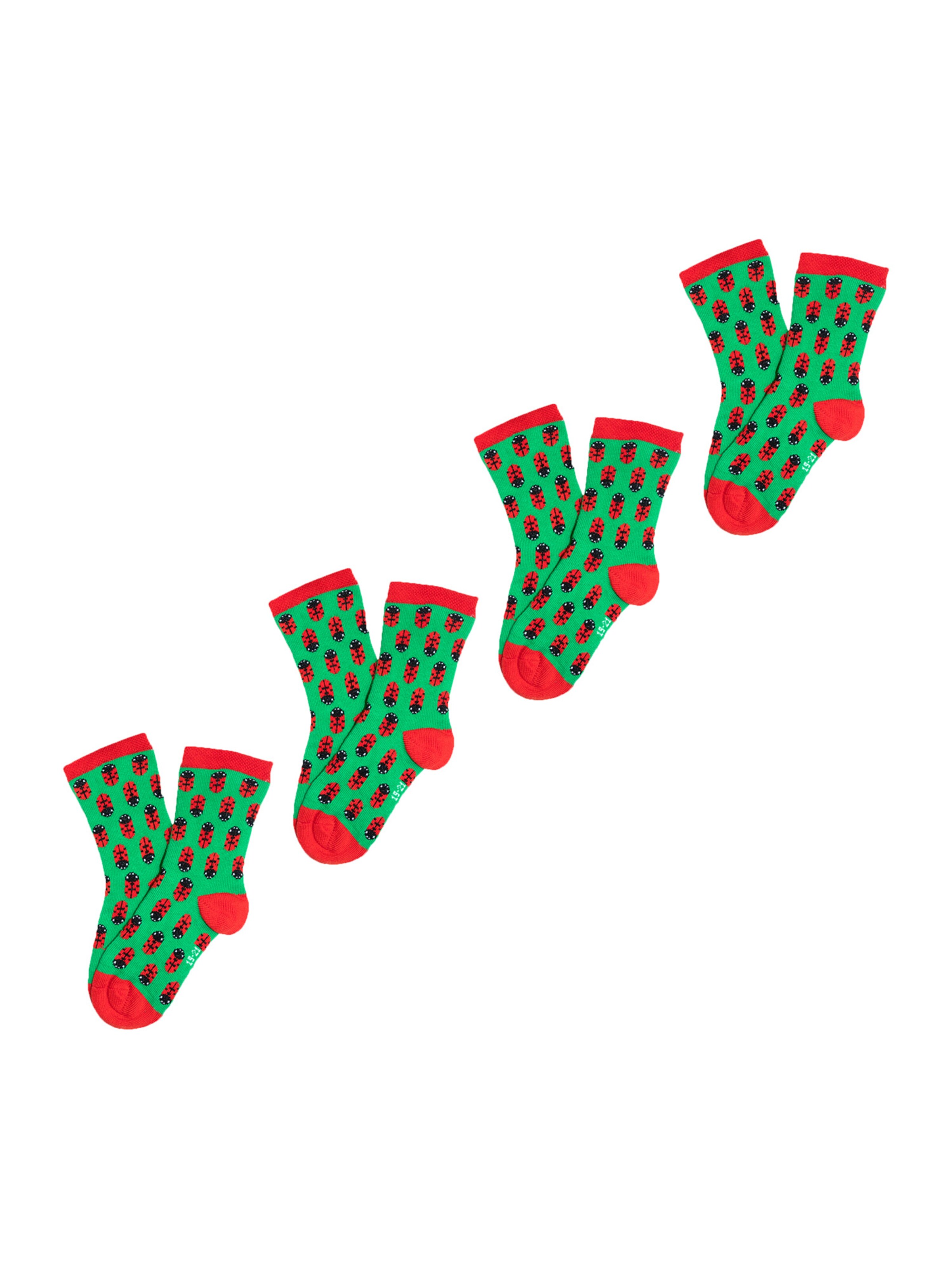 UNABUX Socks 'Prints' in Green: front