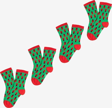 UNABUX Socks 'Prints' in Green: front