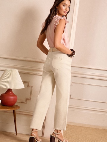 Loosefit Jean love & roses en beige