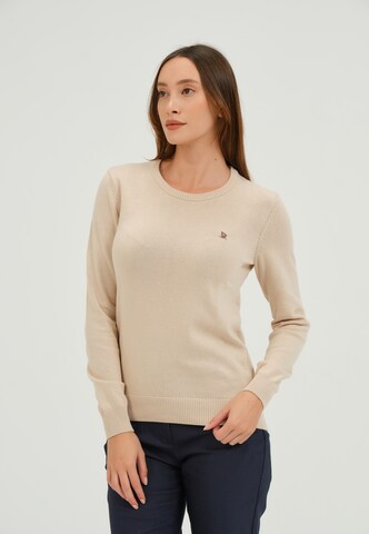 Pull-over Giorgio di Mare en beige