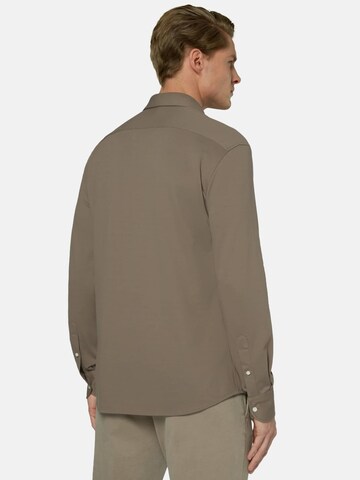 Boggi Milano Regular fit Button Up Shirt in Brown