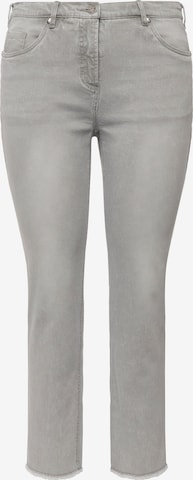 Ulla Popken Regular Jeans in Grey: front