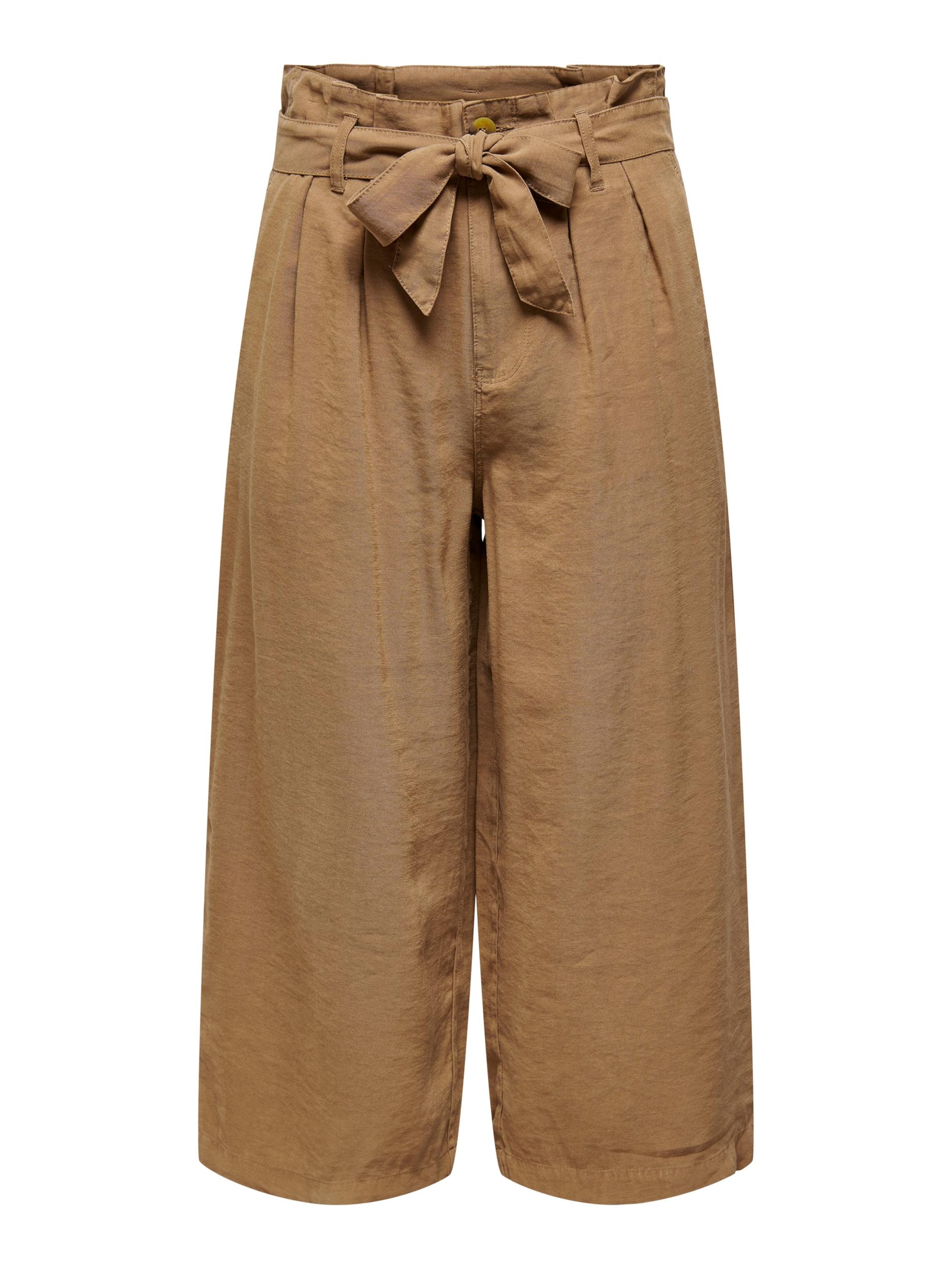 Abbigliamento Donna ONLY Pantaloni con pieghe Aminta-Aris in Caramello 