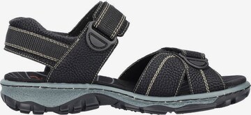 Rieker Trekking sandal in Black