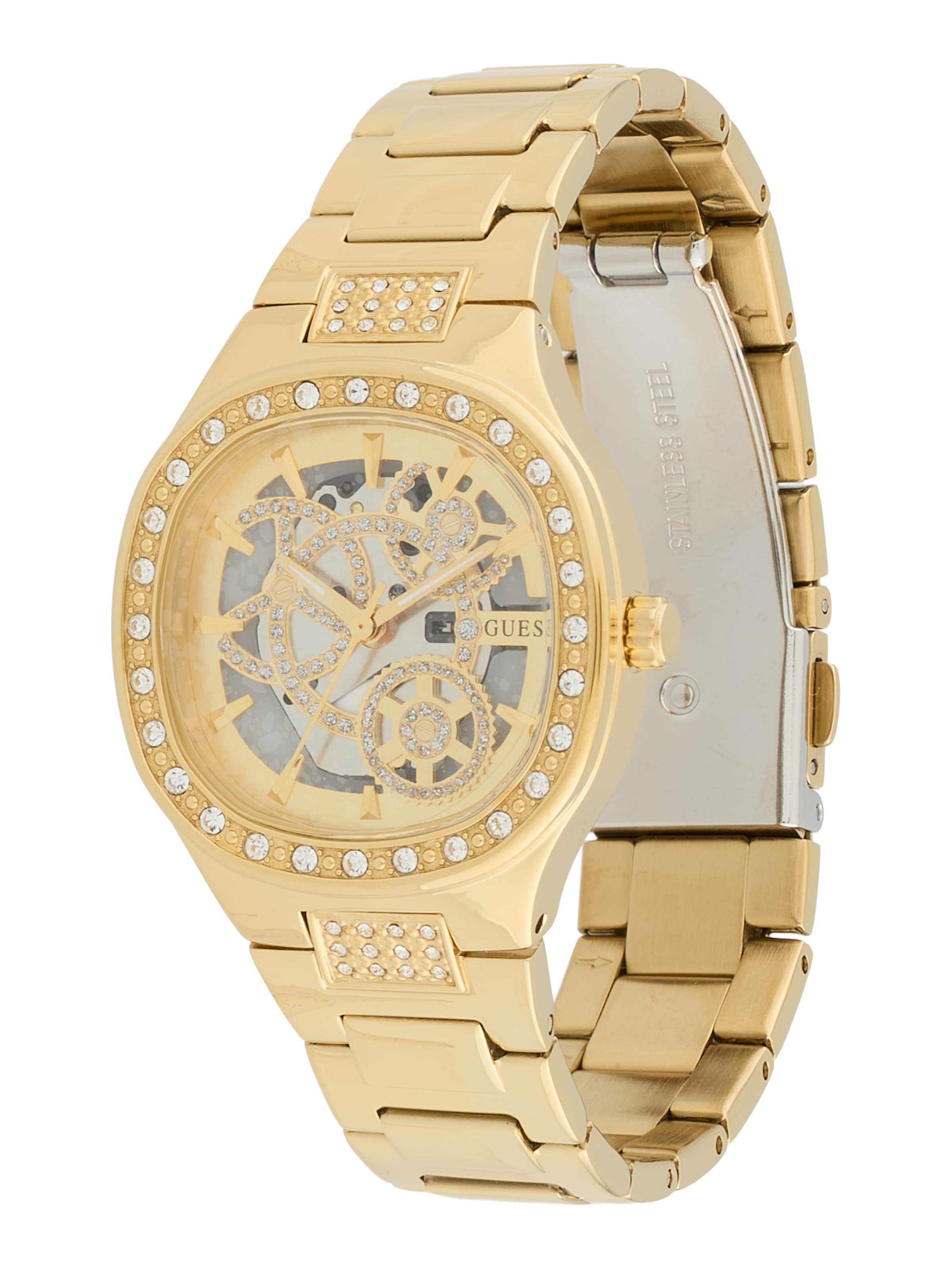 GUESSAnalogni sat 'ELECTRA' - zlatna boja: prednji dio