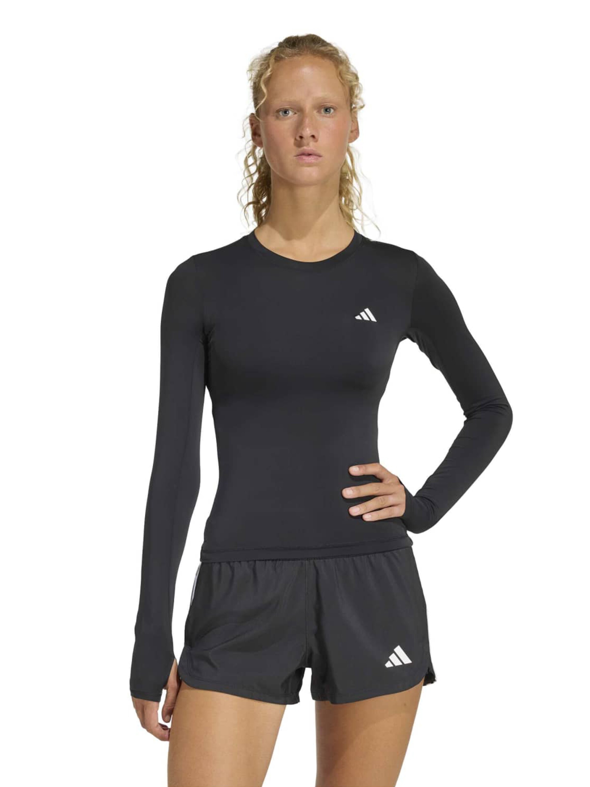 ADIDAS PERFORMANCE Performance shirt 'ESS' in Black: front