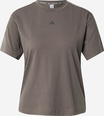 T-shirt fonctionnel 'POWER 3S' ADIDAS PERFORMANCE en vert : devant