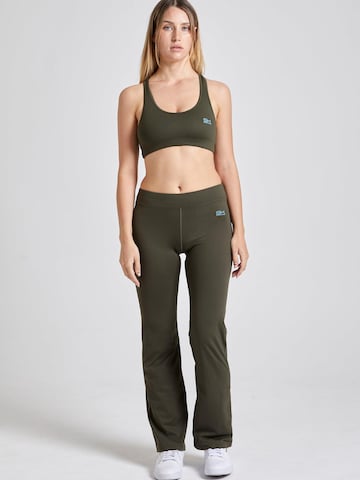 Pantalon de sport 'Jazzpants Regular' SPORTKIND en vert : devant