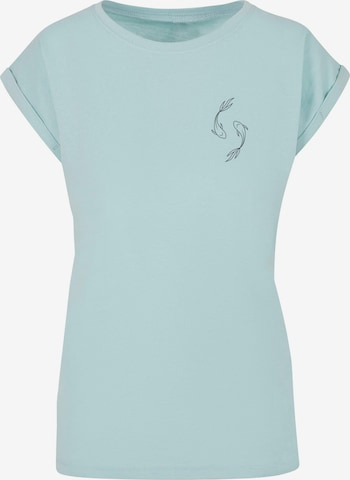 T-shirt 'Spring -  Yin & Jang Fish' Merchcode en bleu : devant