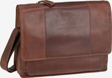 The Chesterfield Brand Document Bag 'Gent' in Brown: front