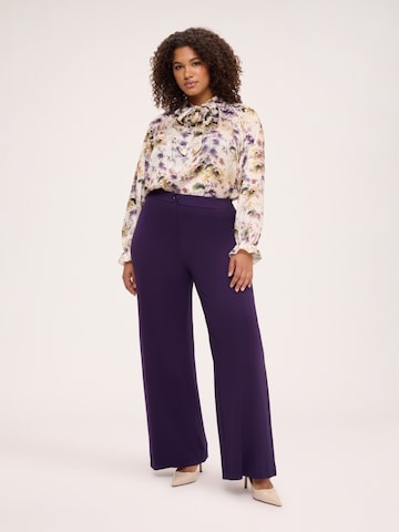 Wide leg Pantaloni di Fiorella Rubino in lilla